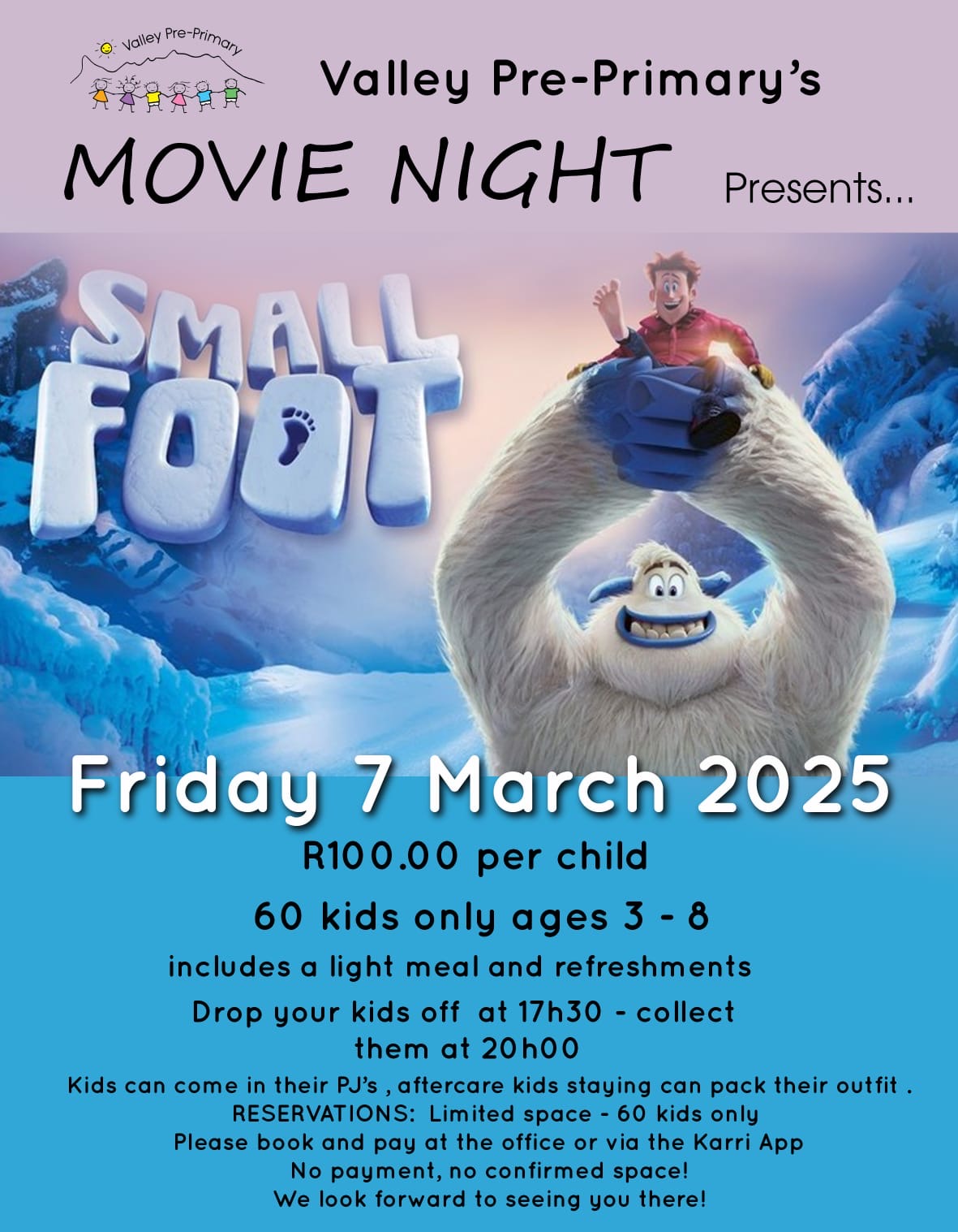 Valley Pre-Primary's Movie Night - 7th March 2025